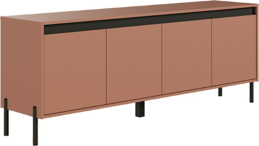 Тумба Black Red White Lubao RTV4D (античная латунь)