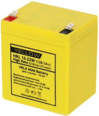 Аккумулятор для ИБП Yellow HRL 12-22W