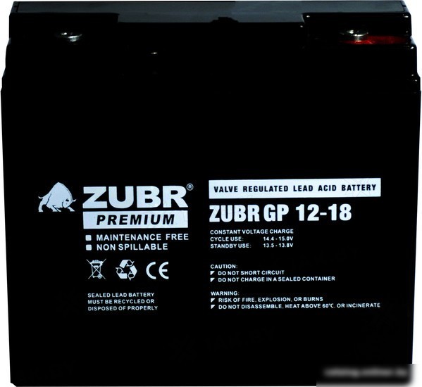 Аккумулятор для ИБП Zubr GP 12-18 Аккумулятор для ИБП Zubr GP 12-18