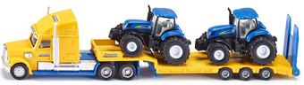 Автовоз Siku New Holland с двумя тракторами 1805