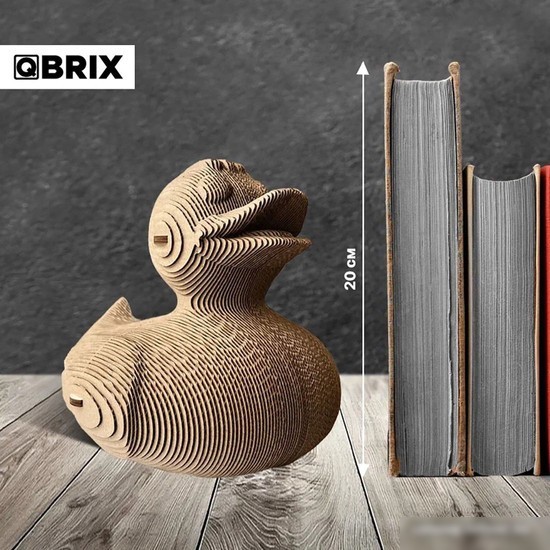 3Д-пазл QBRIX Утка органайзер 20022