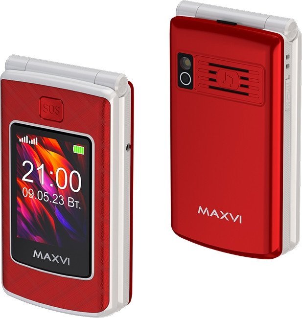 Кнопочный телефон Maxvi E28 (красный)