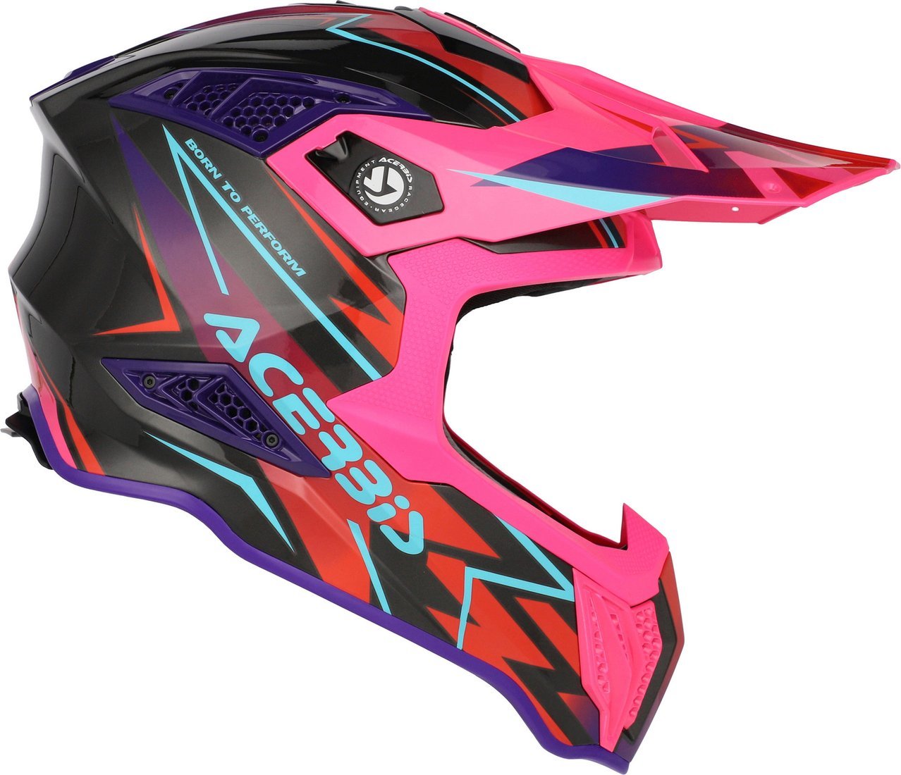Мотошлем Acerbis Airstrike-X 0026905.723.066 (L, черный/розовый)