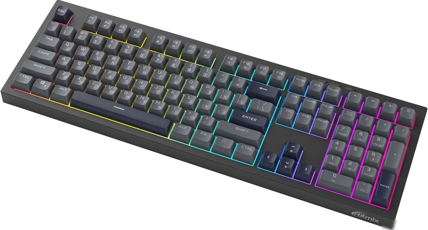 Клавиатура Ritmix RKB-508BL (черный/серый)