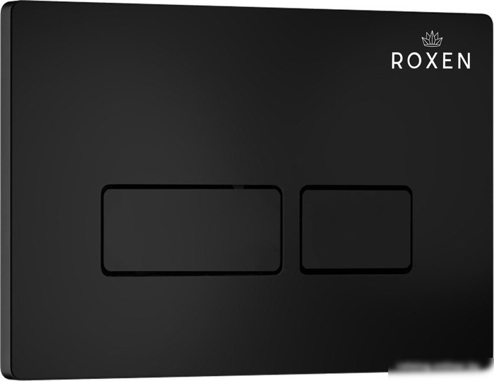 Унитаз подвесной Roxen Boro One Rimless 6 в 1 StounFix Slim 582388 (кнопка: черный матовый)