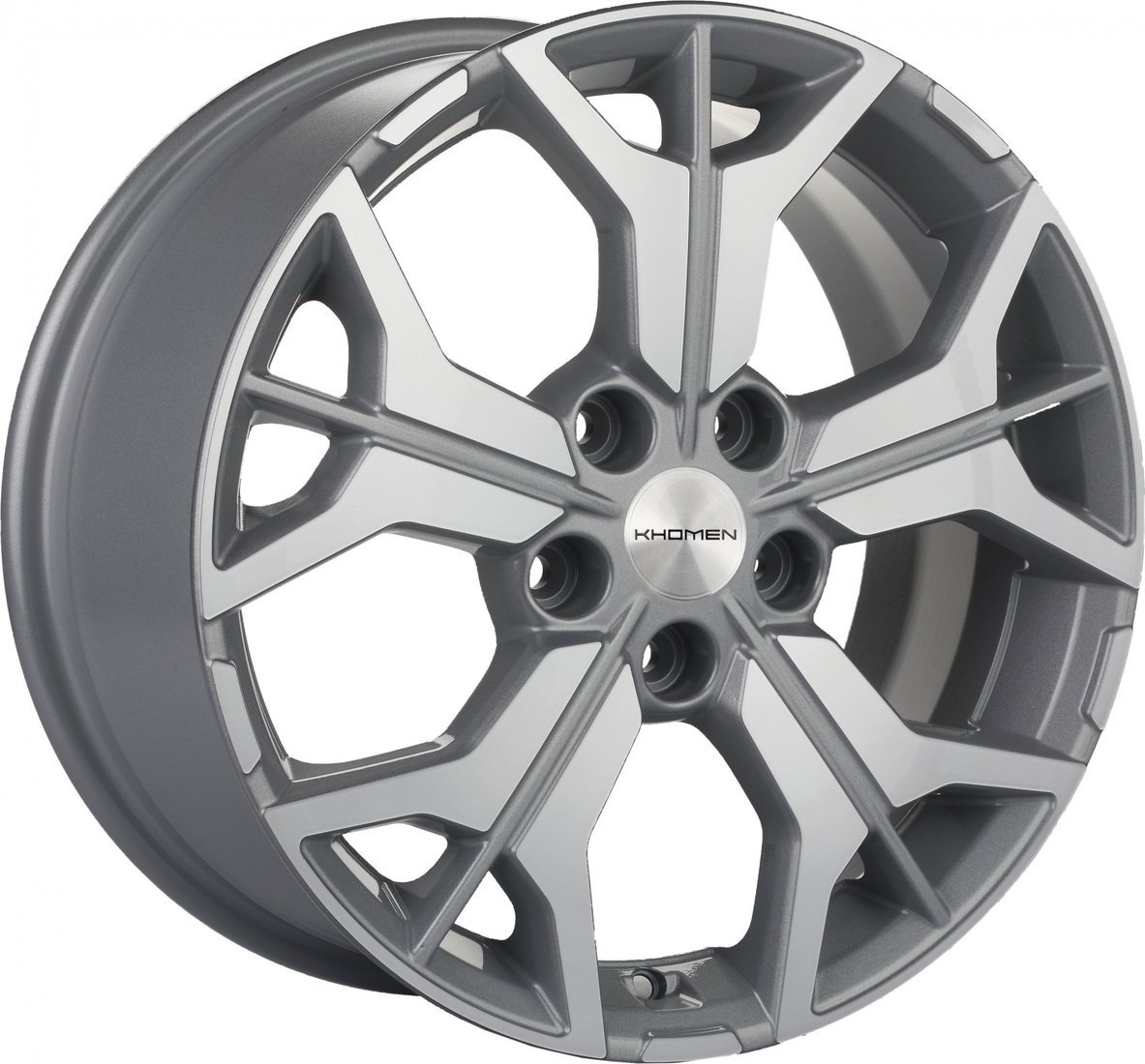 Литые диски Khomen KHW1715 i40 17x7" 5x114.3мм DIA 67.1мм ET 45мм Gray FP