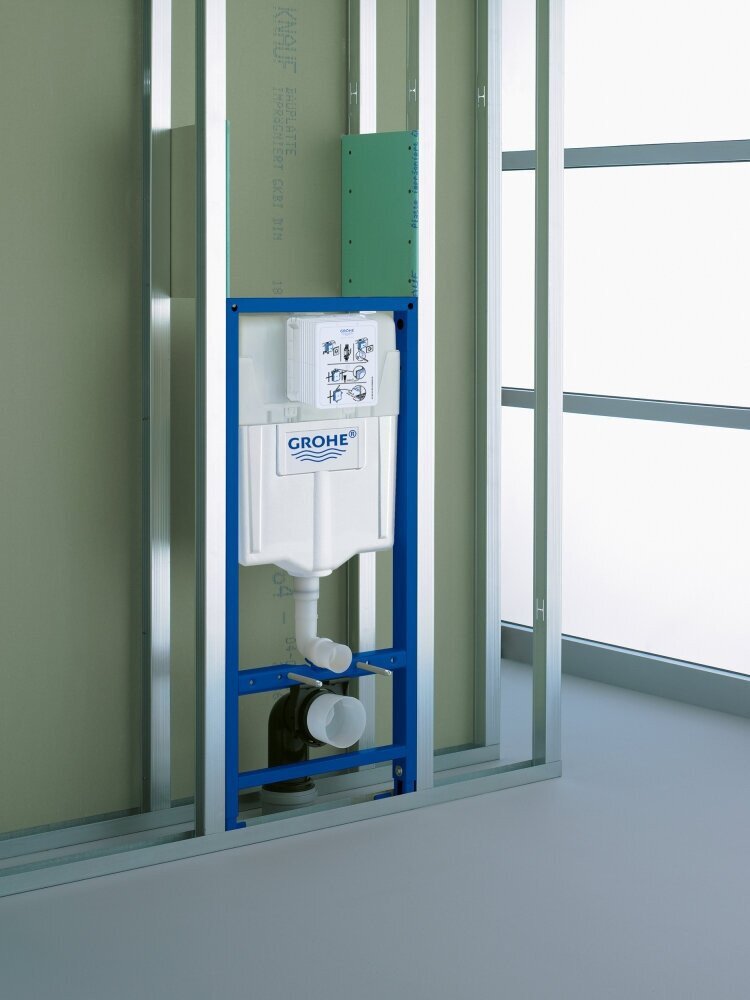 Унитаз подвесной Grossman GR-4411BMSQ + GROHE Rapid SL 38721001 (с кнопкой)