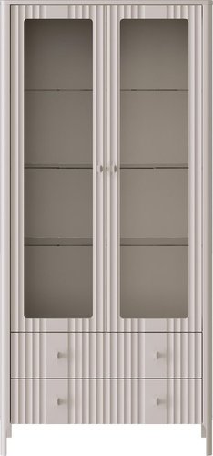 Шкаф-витрина Black Red White Dalia REG2W2S (персидский жемчуг)