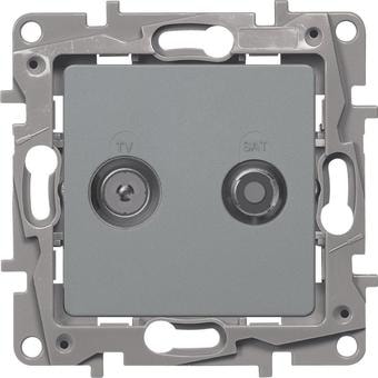 Розетка Legrand Etika 672457 (алюминий)