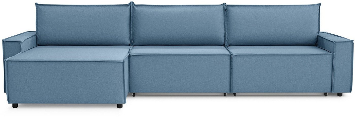 Угловой диван Mio Tesoro Дюссельдорф 293 1.5ек-1.5ек-1.5пф (1175 Savanna Plus Blue)