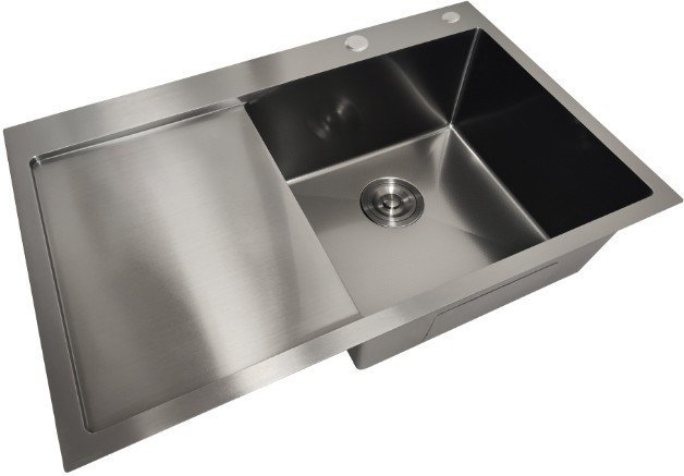 Кухонная мойка Stellar Decor S6550NB-R-D (нано черный)