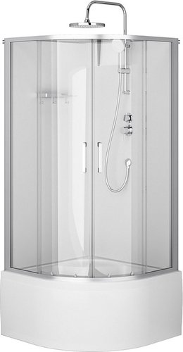 Душевая кабина AM.PM Above 90x90 W9XC-401A-9090MT (хром матовый/прозрачное стекло)