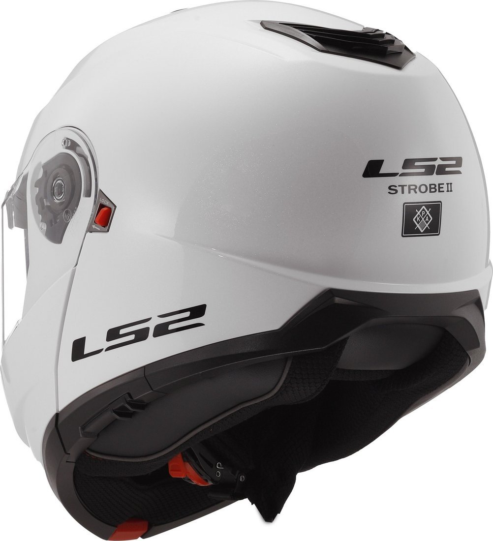 Мотошлем LS2 FF908 Strobe 2 Solid (3XL, белый глянцевый)