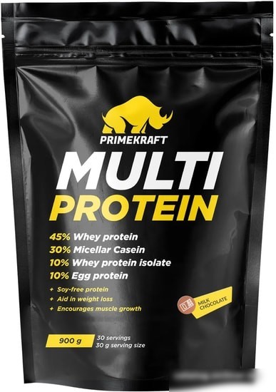 Протеин Prime Kraft Multi Protein (900г, молочный шоколад)
