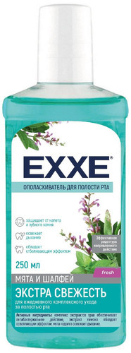 Ополаскиватель для полости рта Exxe Экстра свежесть 250 мл