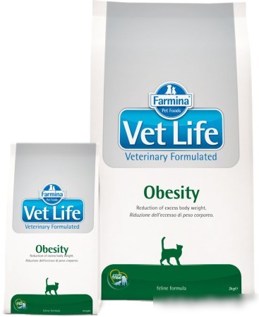 Сухой корм для кошек Farmina Vet Life Obesity 0.4 кг Сухой корм для кошек Farmina Vet Life Obesity 0.4 кг