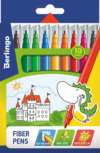 Фломастеры Berlingo Замки WP00210 (10 цв)