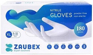 Виниловые перчатки Zaubex 9122529 (XL, 180 шт)