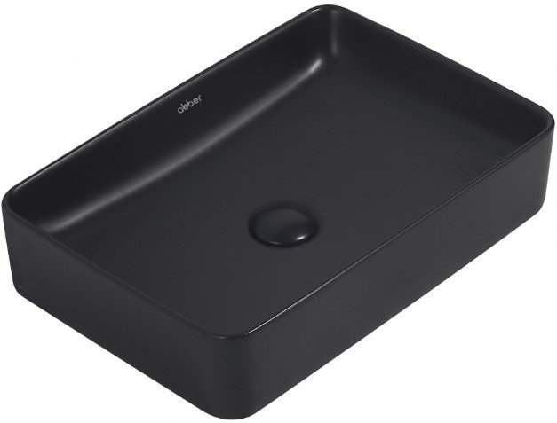 Умывальник Abber Rechteck AC2207MB (черный матовый)
