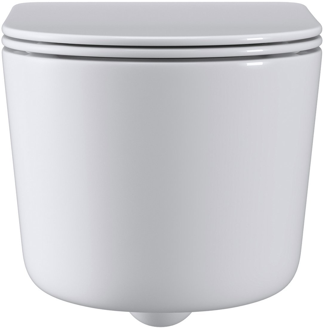 Унитаз подвесной Roxen Simple compact в комплекте с инсталляцией StounFix Dual Fresh 6 в 1 968480 (кнопка: брашированное золото)
