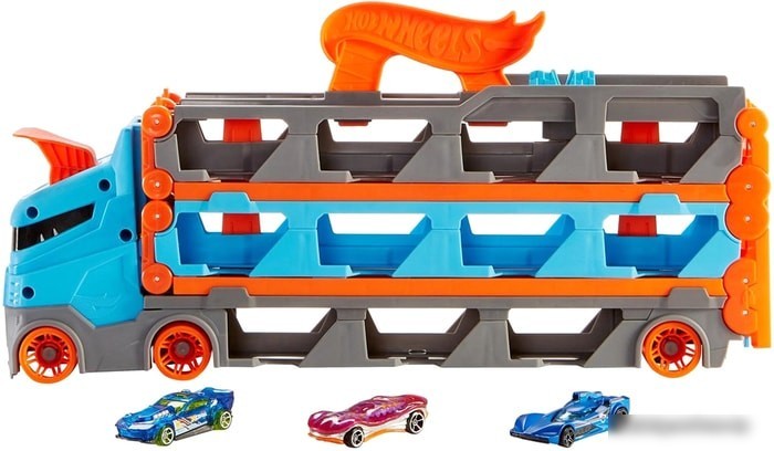 Игрушечный транспорт Hot Wheels Грузовик. Скоростная автотрасса GVG37