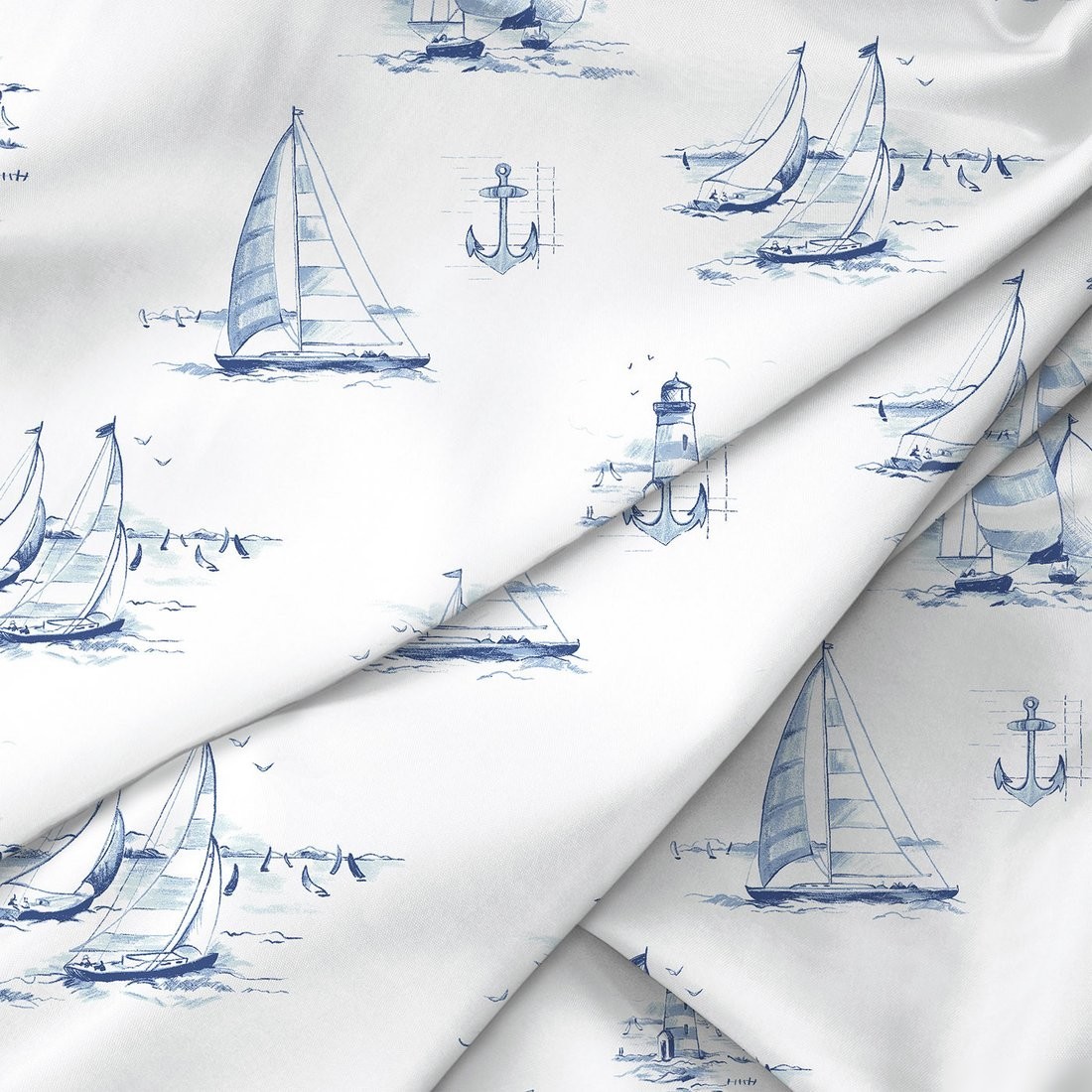 1.5-спальный комплект постельного белья Verossa Сатин 1.5сп 50x70 931146 (Regatta Blue)