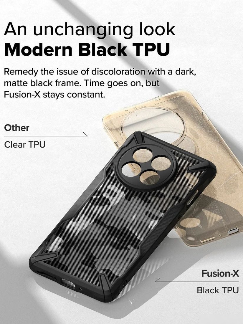 Чехол для телефона Ringke Fusion X для Oneplus 13R Camo Black