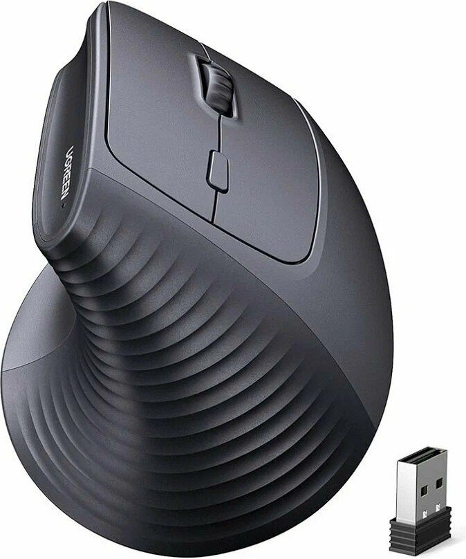 Вертикальная мышь Ugreen M571P 65042 (черный)
