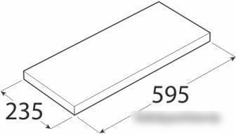 Полка DOMAX FS 60/24 SZ (серый)