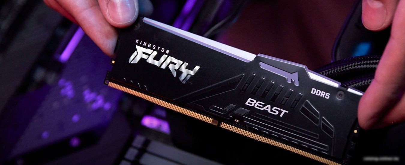 Оперативная память Kingston FURY Beast RGB 8ГБ DDR5 5600 МГц KF556C40BBA-8