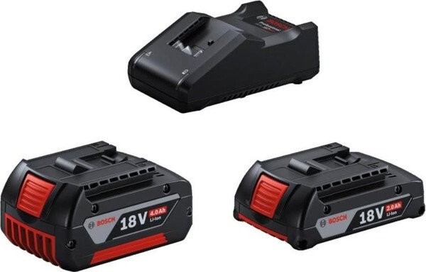 Аккумулятор с зарядным устройством Bosch 1600A01ZS9 (18В/4 Ah + 18В/2 Ah + 18В) Аккумулятор с зарядным устройством Bosch 1600A01ZS9 (18В/4 Ah + 18В/2 Ah + 18В)