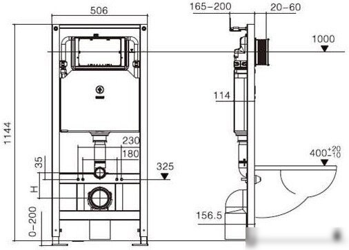 Унитаз подвесной WeltWasser Amberg 506 ST + Nesenbach 004 GL-WT + Amberg RD-CR