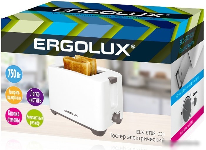 Тостер Ergolux ELX-ET02-C31