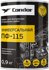 Эмаль Condor ПФ-115 0.9 кг (белый)