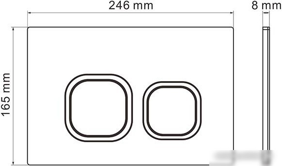 Унитаз подвесной Roxen Antares Bidet в комплекте с инсталляцией StounFix Slim 6 в 1 942567 (кнопка: хром глянец)