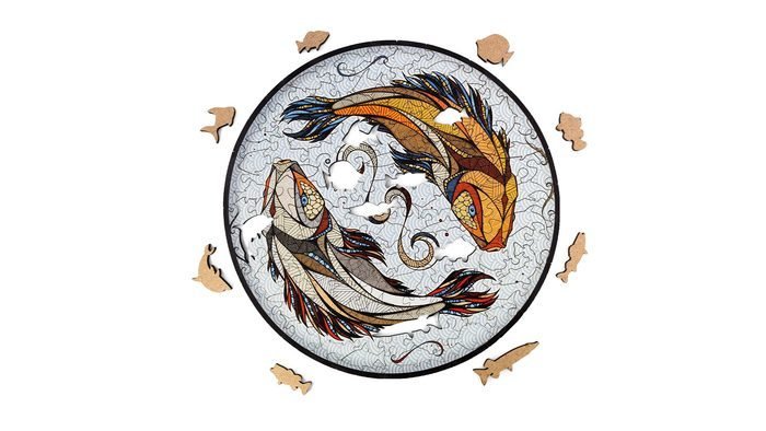 Сборная модель Eco-Wood-Art «КАРПЫ КОИ» M