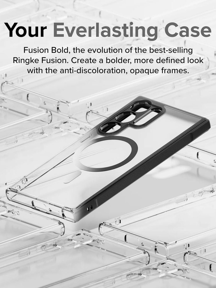 Чехол для телефона Ringke Fusion Bold Magnetic для Galaxy S24 Ultra Matte Black