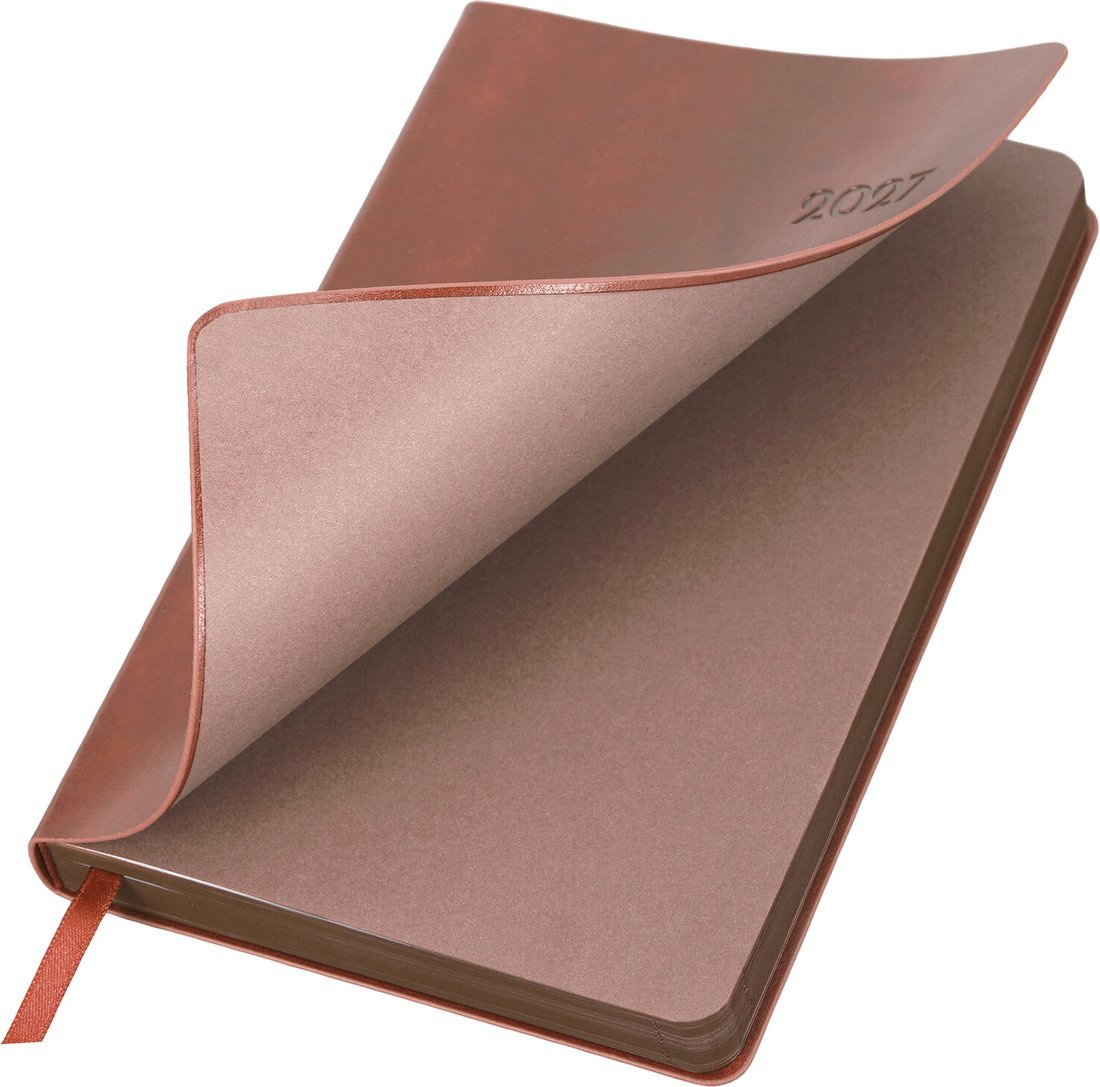 Ежедневник BRAUBERG Flexi 2027 118223 (коньячный)