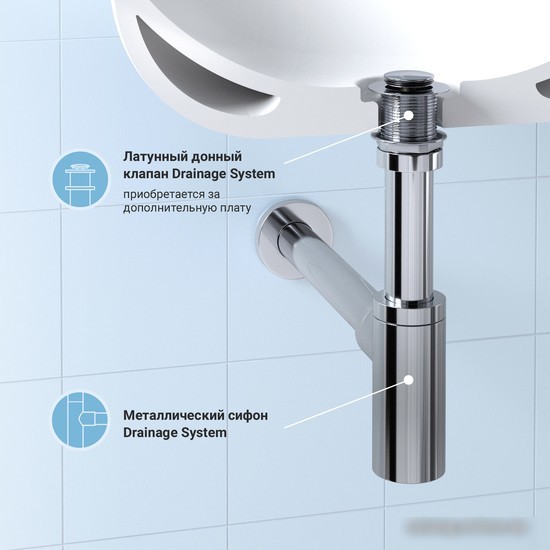Сифон Wellsee Drainage System 182104000 (хром)