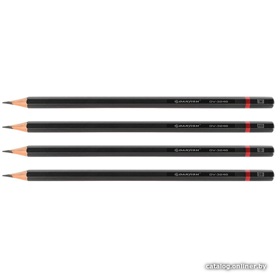 Набор простых карандашей Darvish DV-3246-4 (4 цв.)