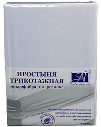 Постельное белье Альвитек Трикотажная на резинке 140x200 ПМТР-БЕЛ-140 (белый)
