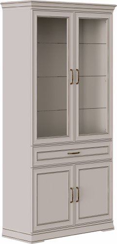 Шкаф-витрина Black Red White Florencia REG2W2D1S (персидский жемчуг)