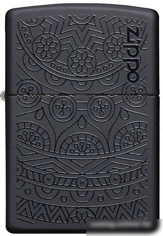 Зажигалка Zippo 29989 Black Matte Tone on Tone Design