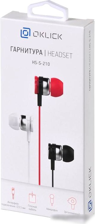 Наушники Оклик HS-S-210 (белый)