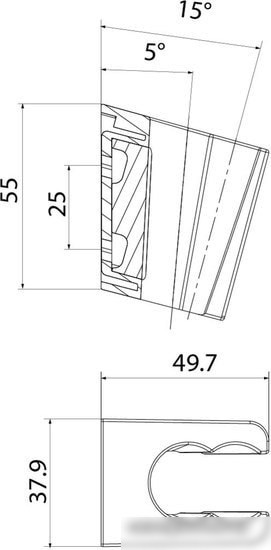 Держатель душевой лейки IDDIS Optima Home 080BL00i53