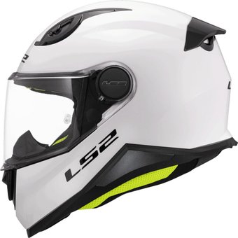 Мотошлем LS2 FF812 Kid Solid (L, белый)