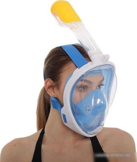 Маска для плавания Bradex SF 0370 (L, голубой)