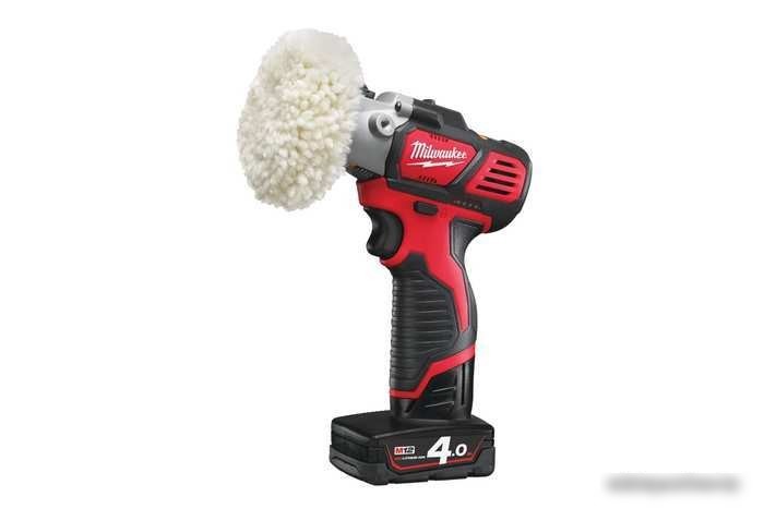 Полировальная машина Milwaukee M12 BPS-421X 4933447799 (с 2-мя АКБ, кейс)