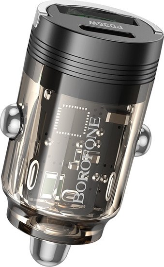 Автомобильное зарядное Borofone BZ29A PD36W + QC3.0 (прозрачный)