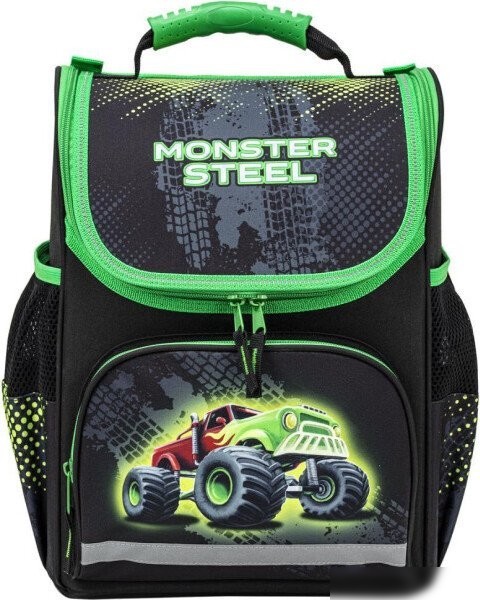 Школьный рюкзак Пифагор Basic. Monster steel 270686